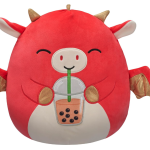 Red Dragon with Boba Squishmallow